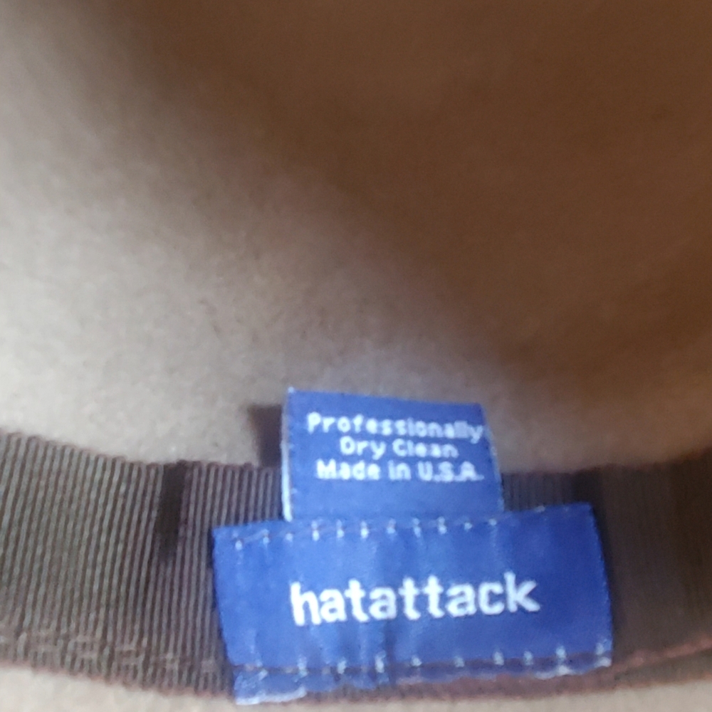 Hat Attack 100% Wool Tan Fedora - image 6
